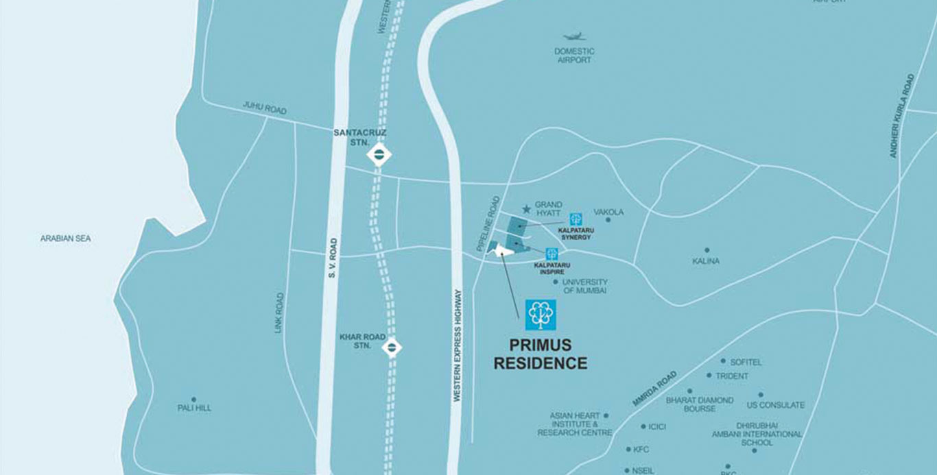 Primus Residences By Kalpataru Location