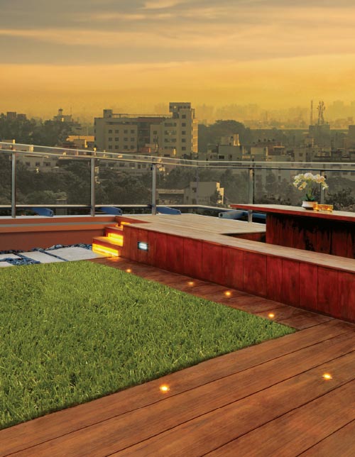 Landscaped Terrace